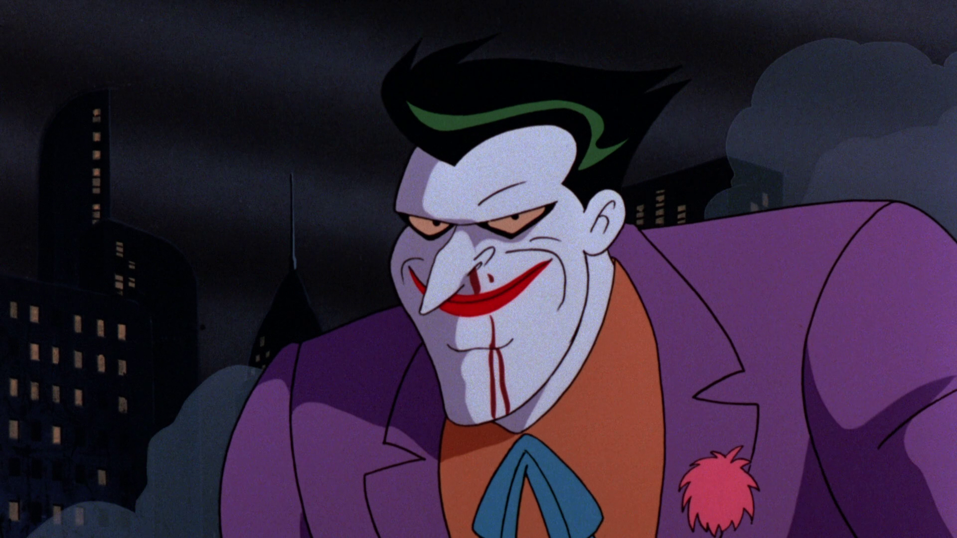 В последние годы злодеям везет 21. Джокер Бэтмен Анимейтед Сериес. Джокер Batman animated Series. Бэтмен маска фантазма Джокер.