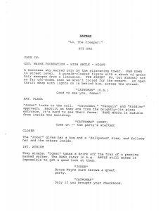 BTAS Batman: The Animated Series - The One and Only Gun Story Script 01 (First Draft) - Page 02