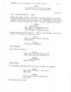 BTAS Batman: The Animated Series - The One and Only Gun Story Script 01 (First Draft) - Page 11