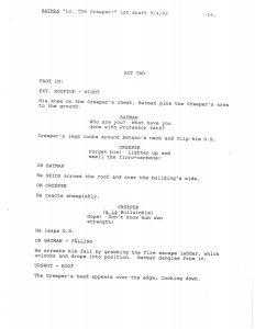BTAS Batman: The Animated Series - The One and Only Gun Story Script 01 (First Draft) - Page 17