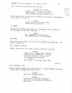 BTAS Batman: The Animated Series - Extras - Lo, The Creeper! Script (First Draft) - Page 20