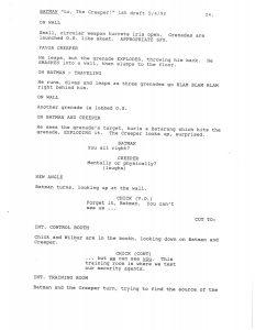 BTAS Batman: The Animated Series - Extras - Lo, The Creeper! Script (First Draft) - Page 25
