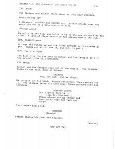 BTAS Batman: The Animated Series - Extras - Lo, The Creeper! Script (First Draft) - Page 27