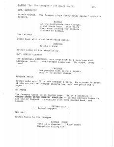 BTAS Batman: The Animated Series - Extras - Lo, The Creeper! Script (First Draft) - Page 29