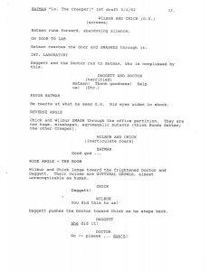 BTAS Batman: The Animated Series - Extras - Lo, The Creeper! Script (First Draft) - Page 33
