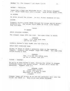 BTAS Batman: The Animated Series - Extras - Lo, The Creeper! Script (First Draft) - Page 34