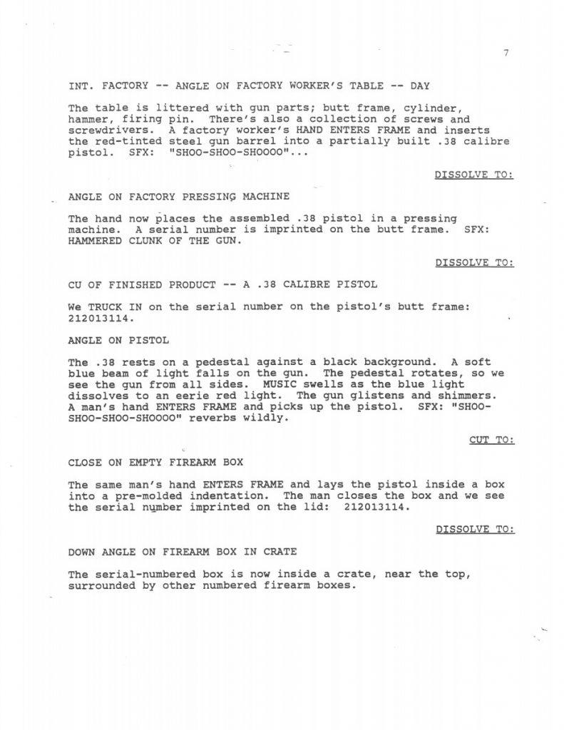 BTAS Batman: The Animated Series - The One and Only Gun Story Script 01 (First Draft) - Page 09
