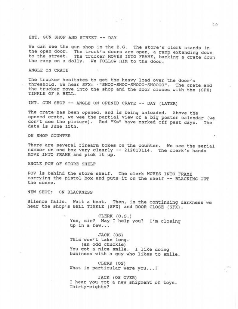 BTAS Batman: The Animated Series - The One and Only Gun Story Script 01 (First Draft) - Page 12