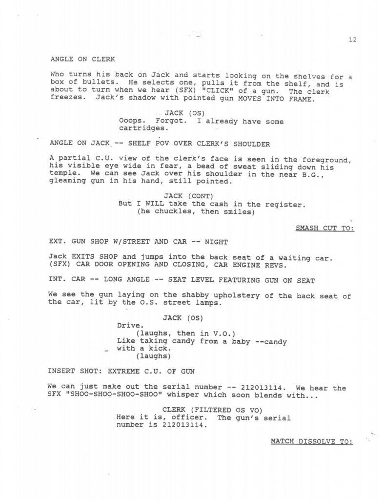 BTAS Batman: The Animated Series - The One and Only Gun Story Script 01 (First Draft) - Page 14