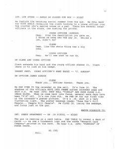 BTAS Batman: The Animated Series - The One and Only Gun Story Script 01 (First Draft) - Page 15