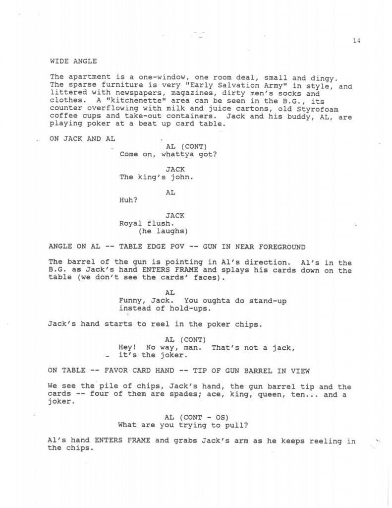BTAS Batman: The Animated Series - The One and Only Gun Story Script 01 (First Draft) - Page 16