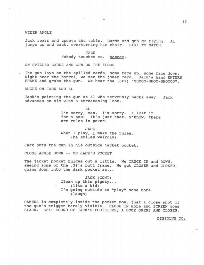 BTAS Batman: The Animated Series - The One and Only Gun Story Script 01 (First Draft) - Page 17