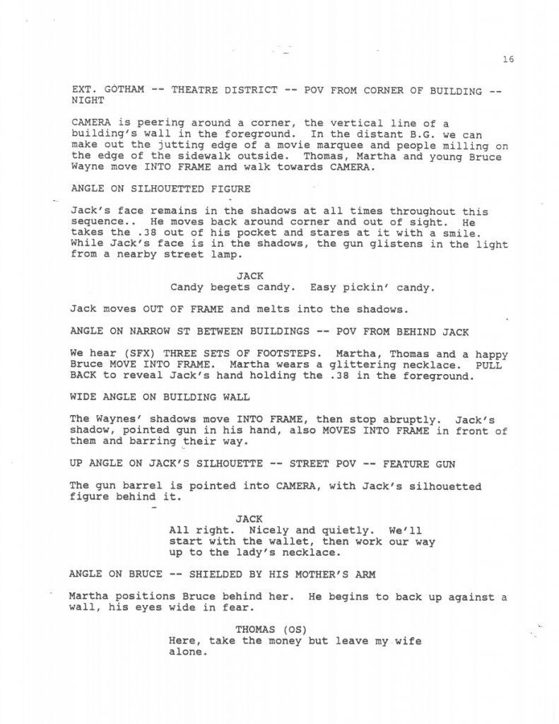 BTAS Batman: The Animated Series - The One and Only Gun Story Script 01 (First Draft) - Page 18