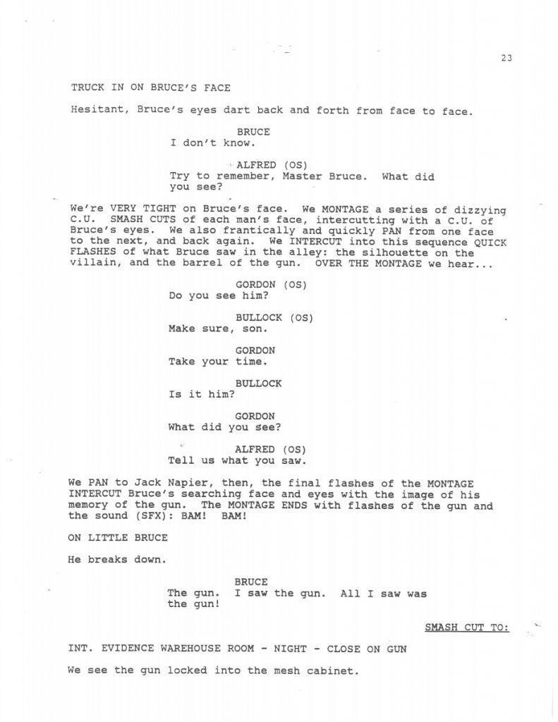 BTAS Batman: The Animated Series - The One and Only Gun Story Script 01 (First Draft) - Page 25